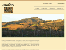 Tablet Screenshot of loxtonwines.com